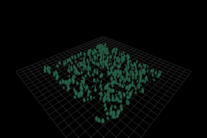 basics-compose-primitives cooked in the editor: compose several primitives into a scatter — 0 points, 541 instances