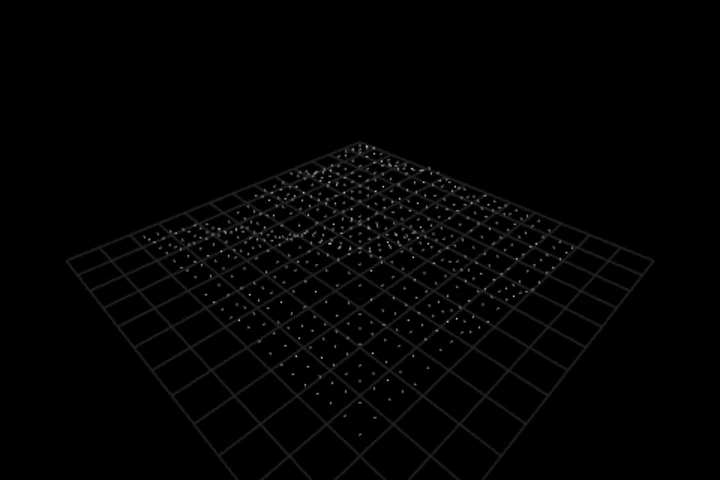 basics-field-params cooked in the editor: read a field's shaping numbers from a knob — 576 points