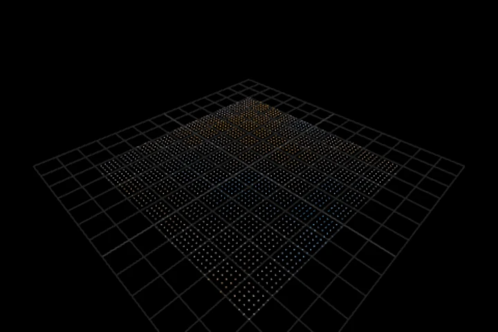 basics-flatten-and-remember cooked in the editor: flatten a cloud onto a plane and keep the height it lost — 2,601 points