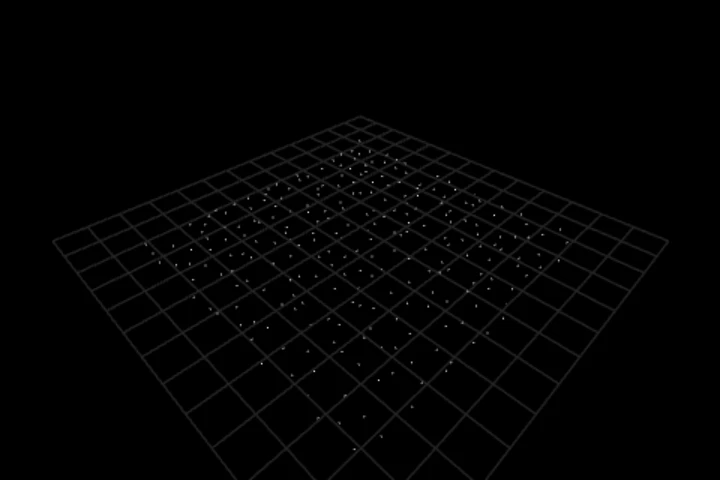 basics-jitter-points cooked in the editor: break up a lattice with deterministic jitter — 256 points