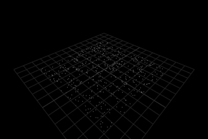 basics-scatter-in-bounds cooked in the editor: scatter points in a box — 500 points