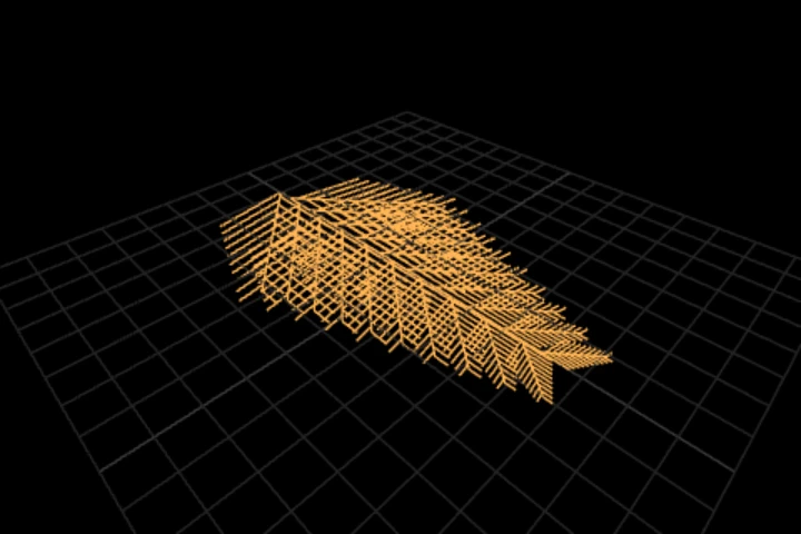 basics-self-similar-frond cooked in the editor: a frond made of smaller fronds — 8,420 points