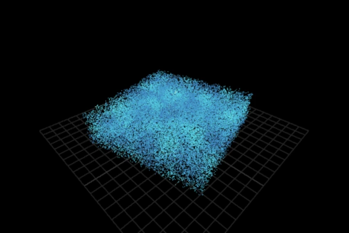 examples-gpu-fields cooked in the editor: a fusable chain, on the CPU or the device — 40,000 points